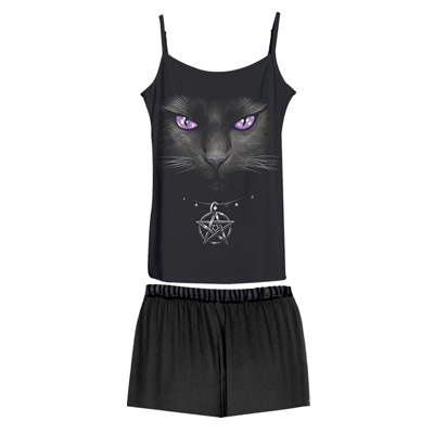 Spiral - BRIGHT EYES Pyjama - Schwarz